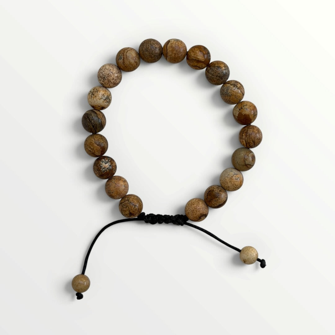 Armbånd med Sandstone Perler – Store perler