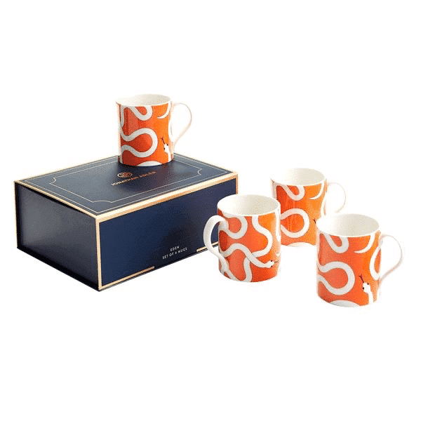 Orange krus med slanger Jonathan Adler gaveæske