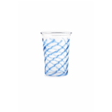 swirl glas blå