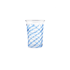 swirl glas blå