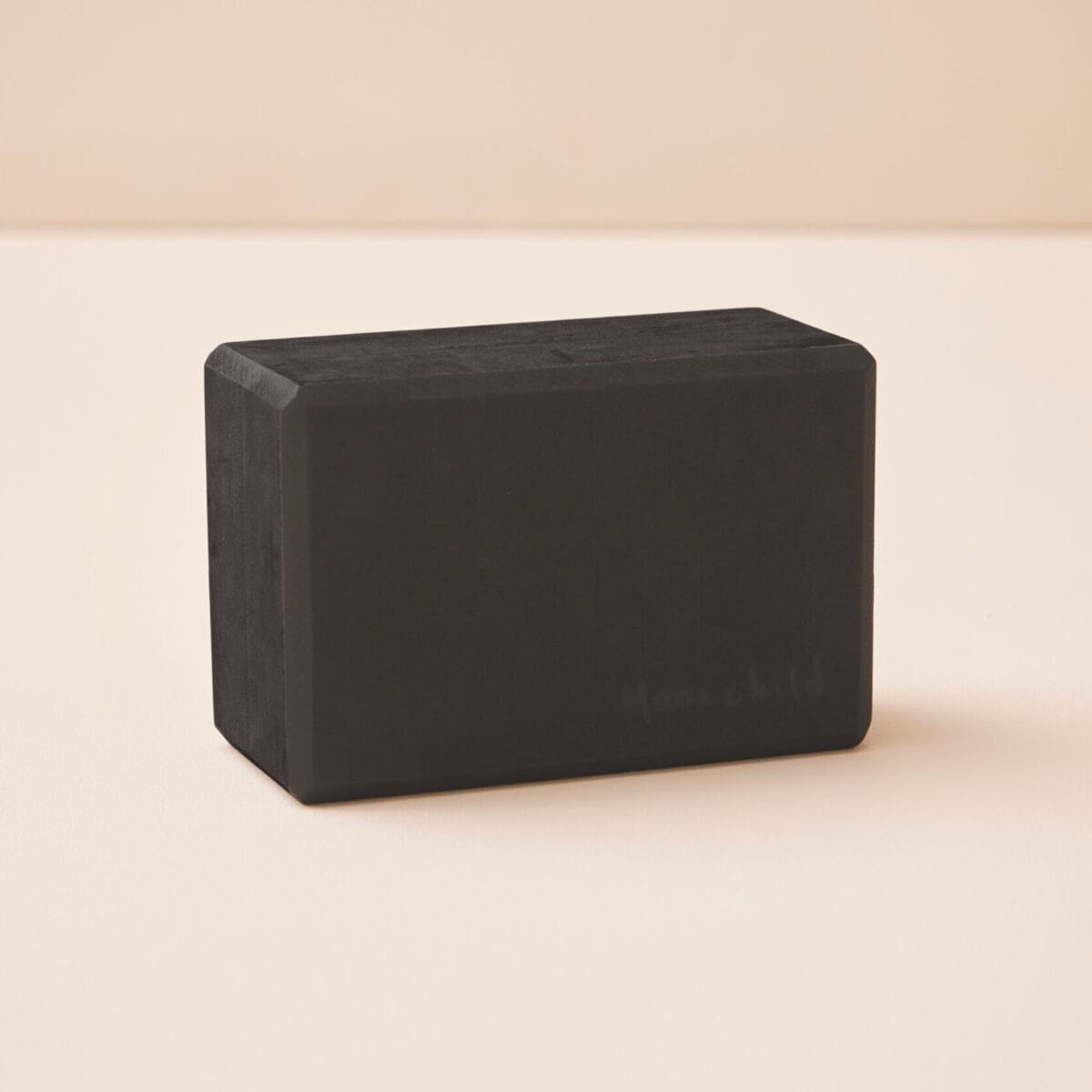 Moonchild yogablok sort – genbrugt EVA materialeblok 23×15×10 cm
