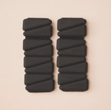 Moonchild Weight Bangles i sort – justerbare vægtarmbånd i blød silikone