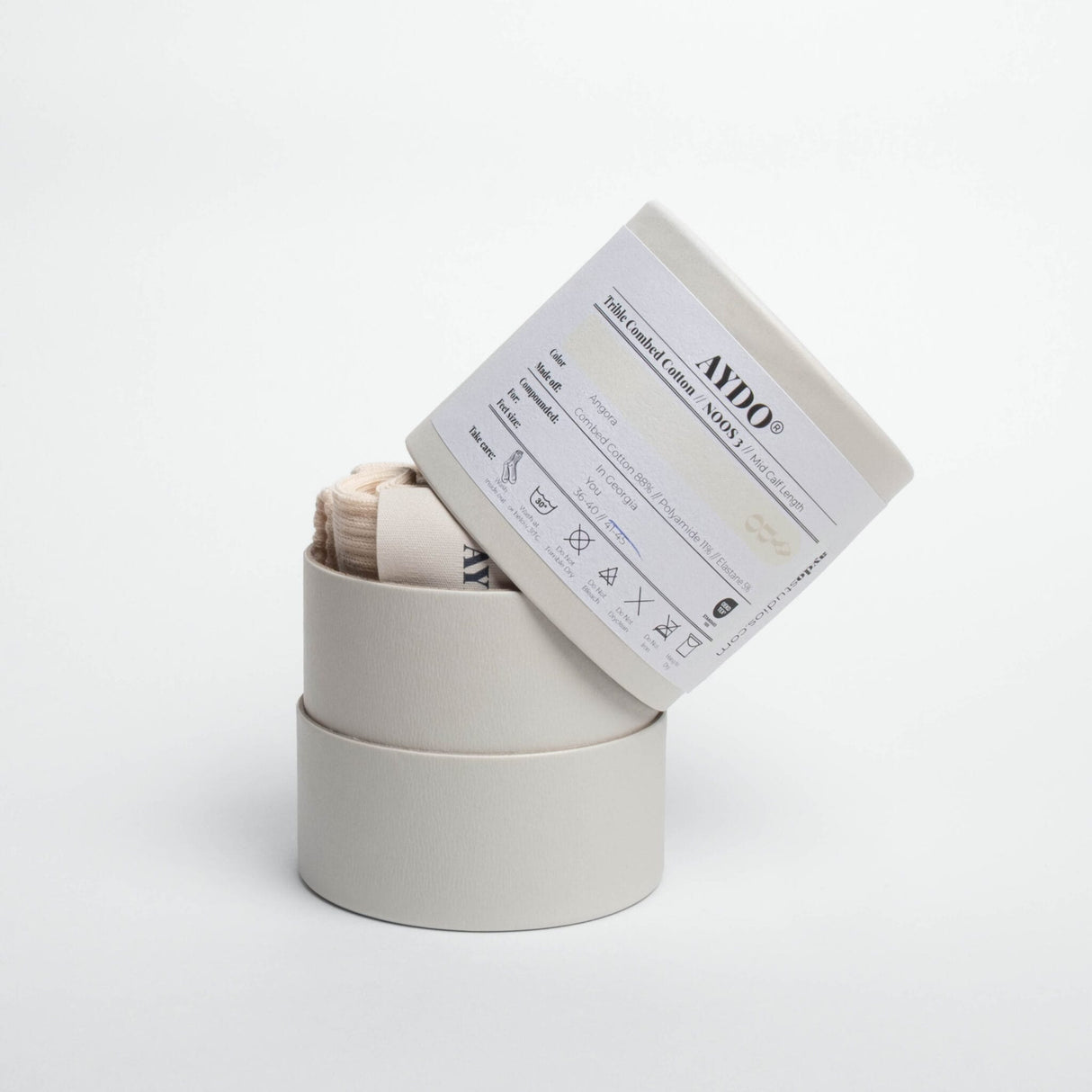 Aydo Studio Copenhagen Beige strømper 36-40 mid calf
