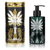 Ambra Nera Bodylotion Ortigia i gaveæske med sort og guld