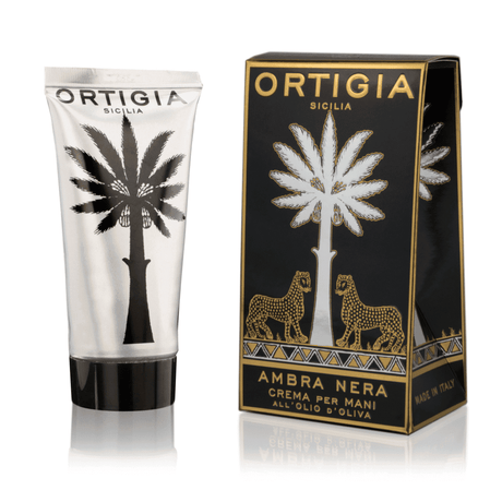 Ortigia Amber Nera Håndcreme i gaveæske