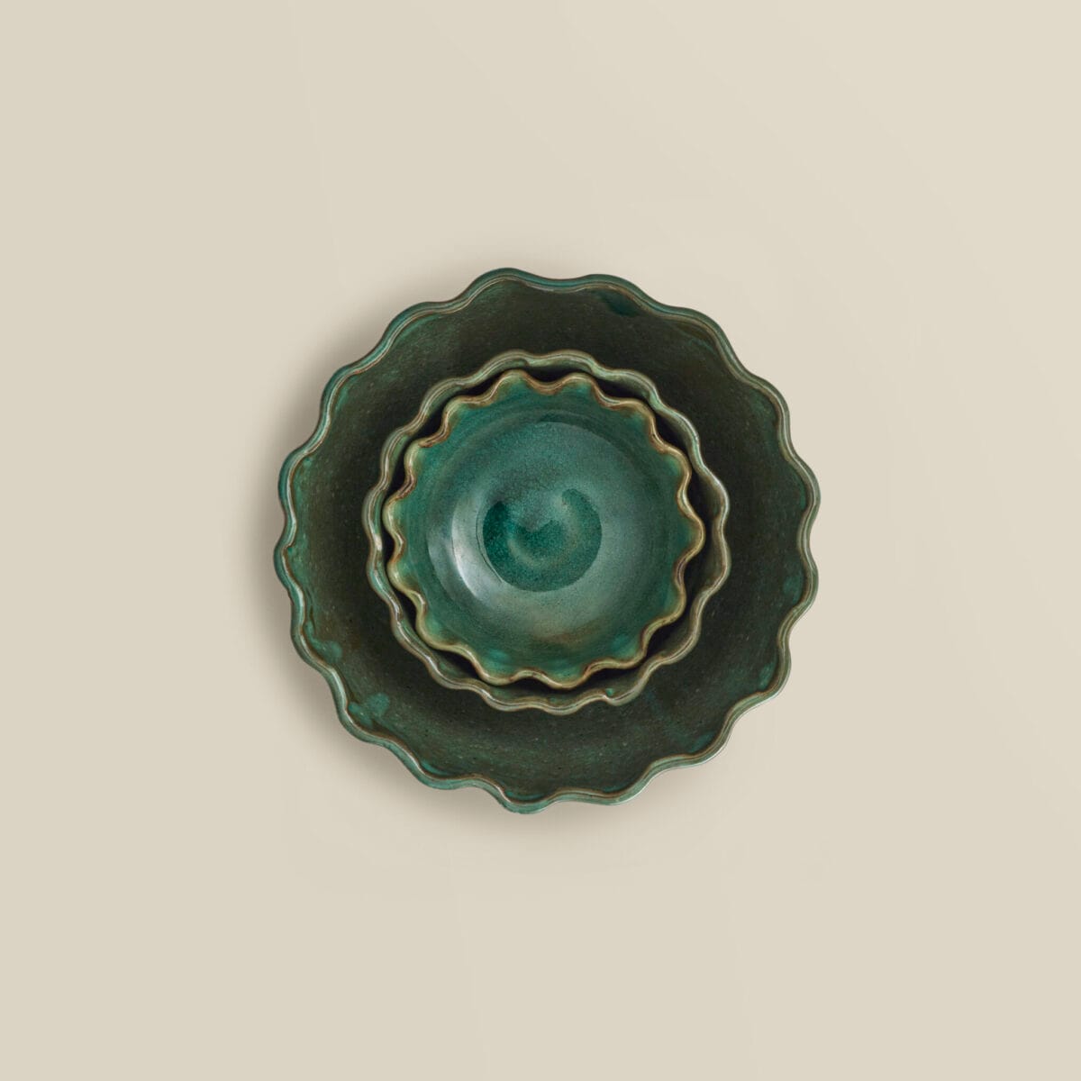 Scallop Skål Jade