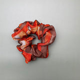 Upcycled sari scrunchie