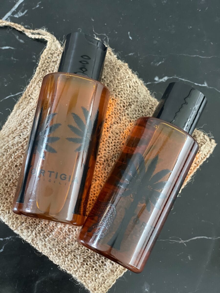 Ortigia rejsestørrelser shampoo balsam sæbe creme