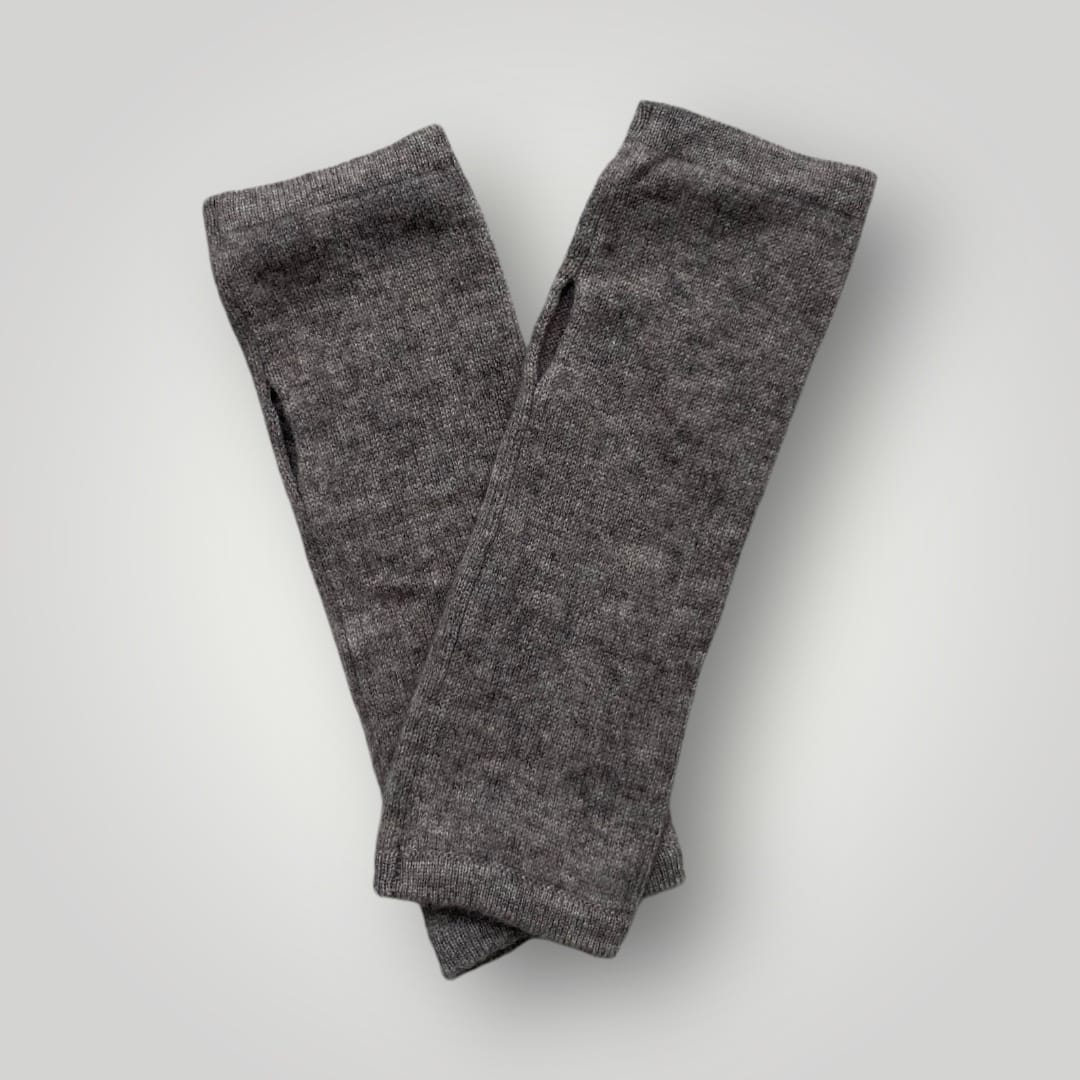 Grå cashmere handsker