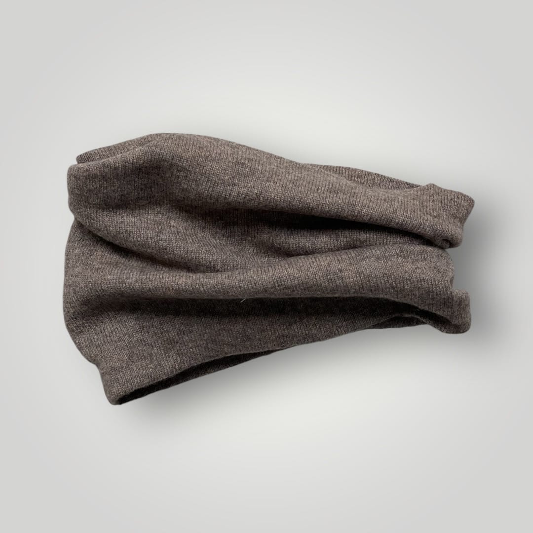 Kaffebrun cashmere hasedisse