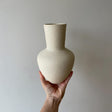 Hvid keramikvase