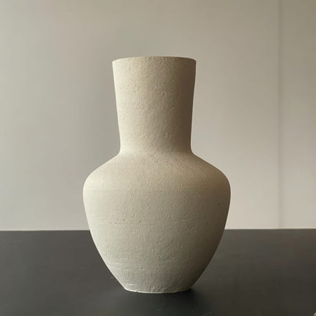 Hvid keramikvase