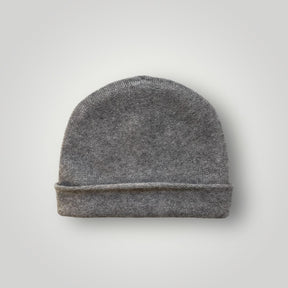 Cashmere beanie grey melange