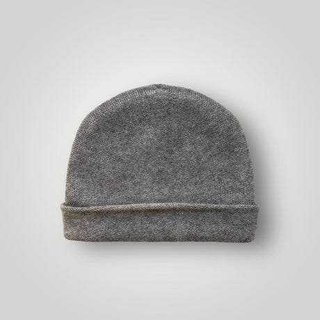 Cashmere beanie grey melange
