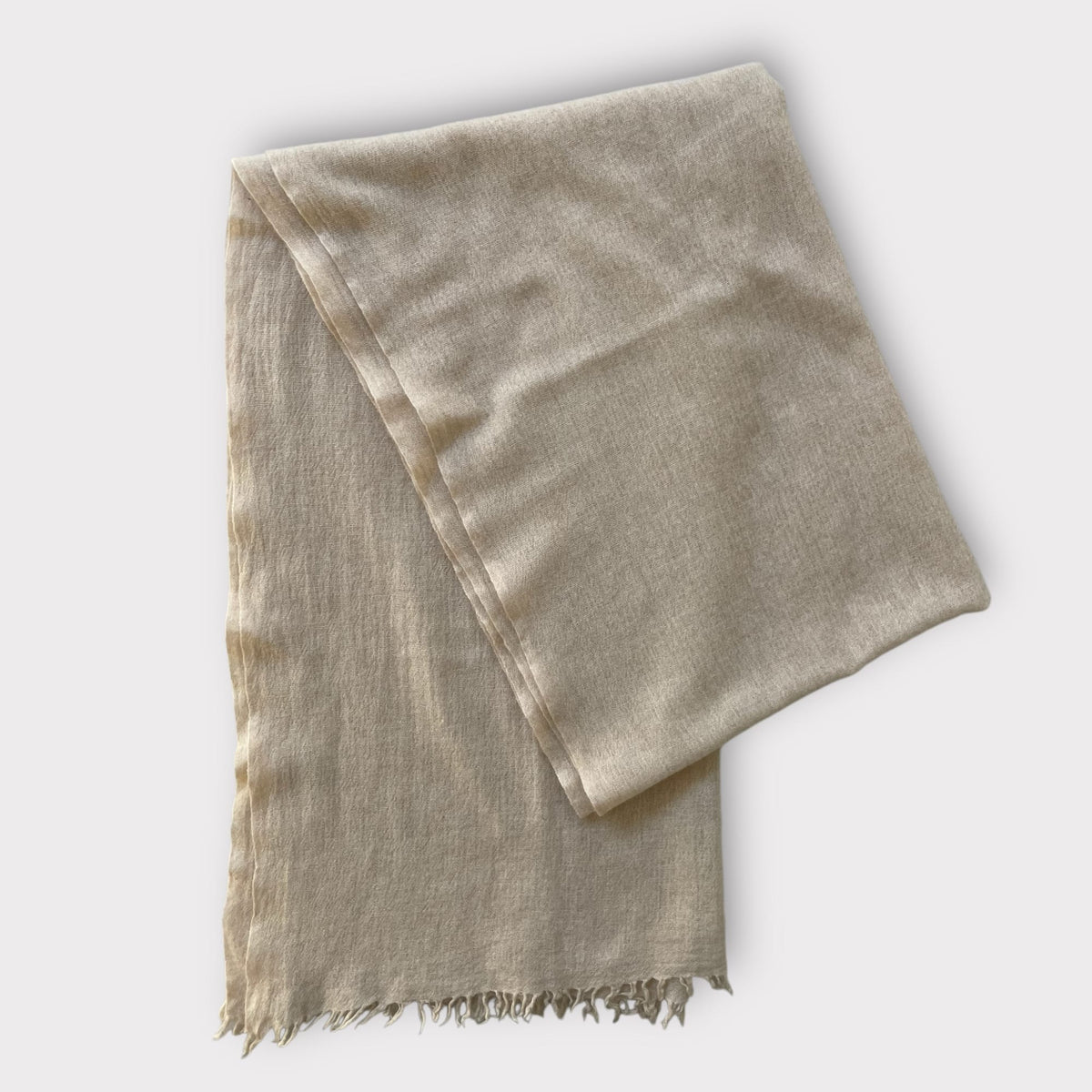 Cashmere tørklæde pudder