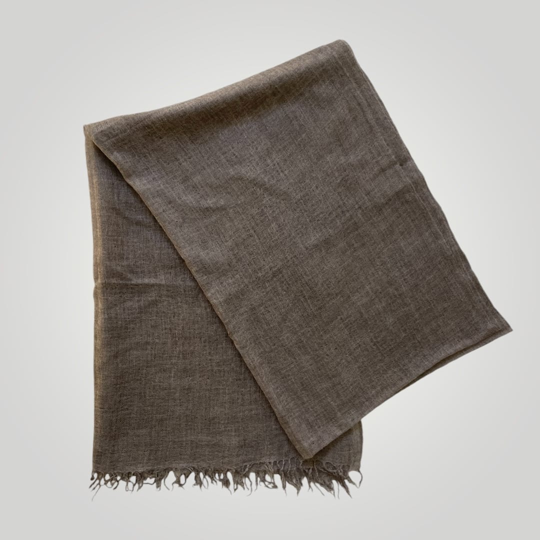 Cashmere tørklæde brun