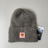 Coffee Beanie grå strikhue