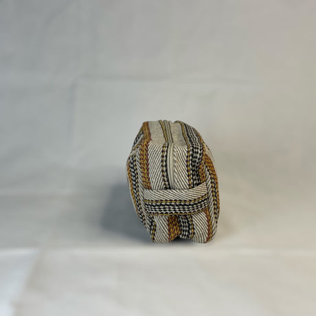 Beige brun toilettaske