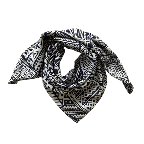Inari Silketørklæde - Indigo Native