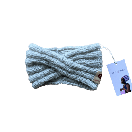 Håndstrikket pandebånd fra Coffee Beanies i 100 % uld