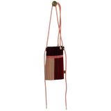 Plisseret satin crossbody taske Ruby fra Multitudes, håndlavet i Italien