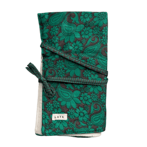 Laya strikkepindeetui til rundpinde af upcycled sari lavet i Nepal