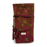 Laya strikkepindeetui til rundpinde af upcycled sari lavet i Nepal