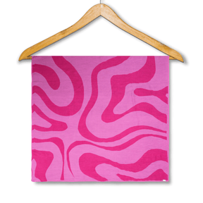 Inari Silketørklæde - Pink Swirl