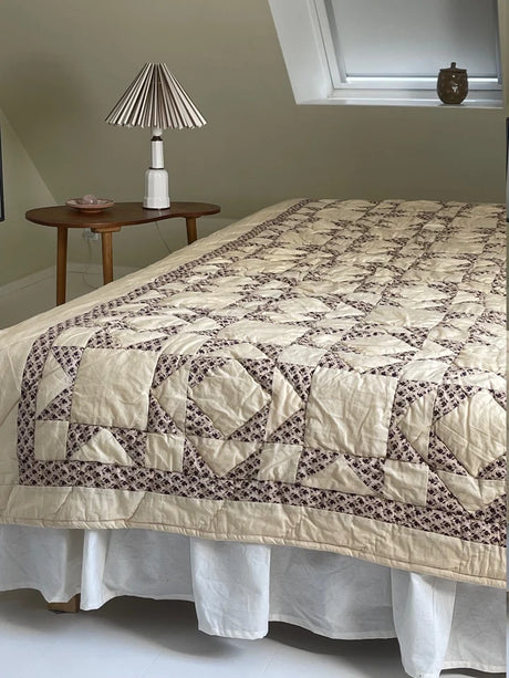 Plaid og Sengetæppe Ikon Print – Aubergine