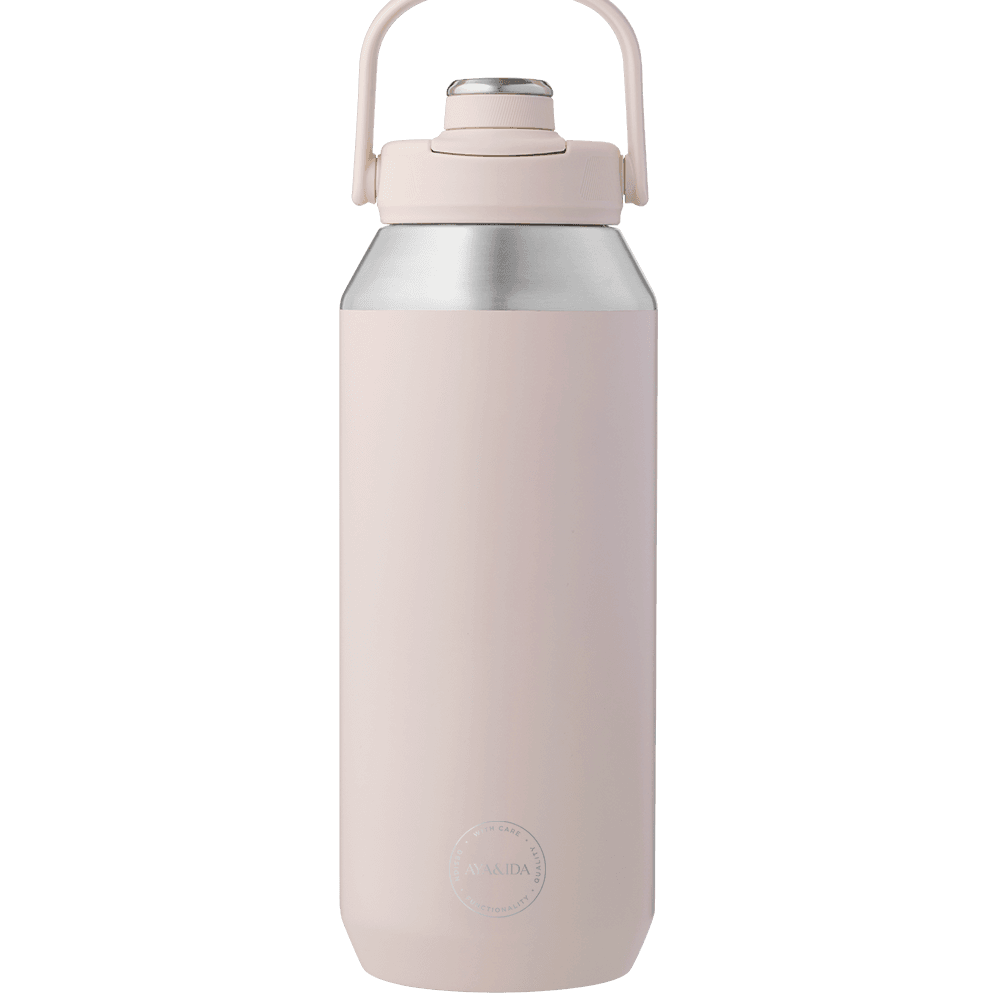 AYA&IDA Sports Bottle 950 ml Soft Rose drikkedunk i rustfrit stål