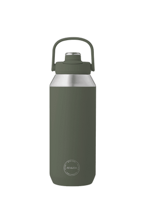 AYA&IDA Sports Bottle 950 ml Tropical Green drikkedunk i rustfrit stål