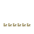 Uyuni clips metallic brass – 6 stk. til LED juletræslys