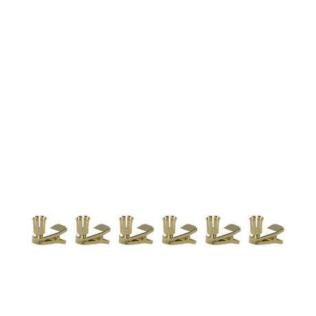 Uyuni clips metallic brass – 6 stk. til LED juletræslys