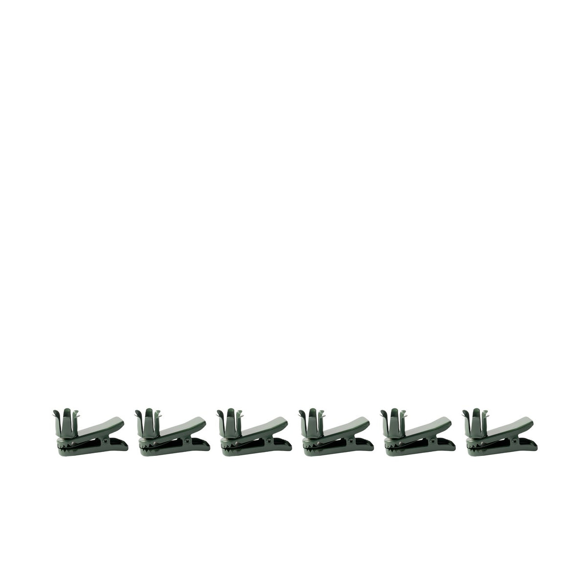 Clips til mini stagelys – Dark Green, 6 stk.