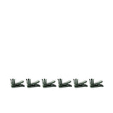 Clips til mini stagelys – Dark Green, 6 stk.