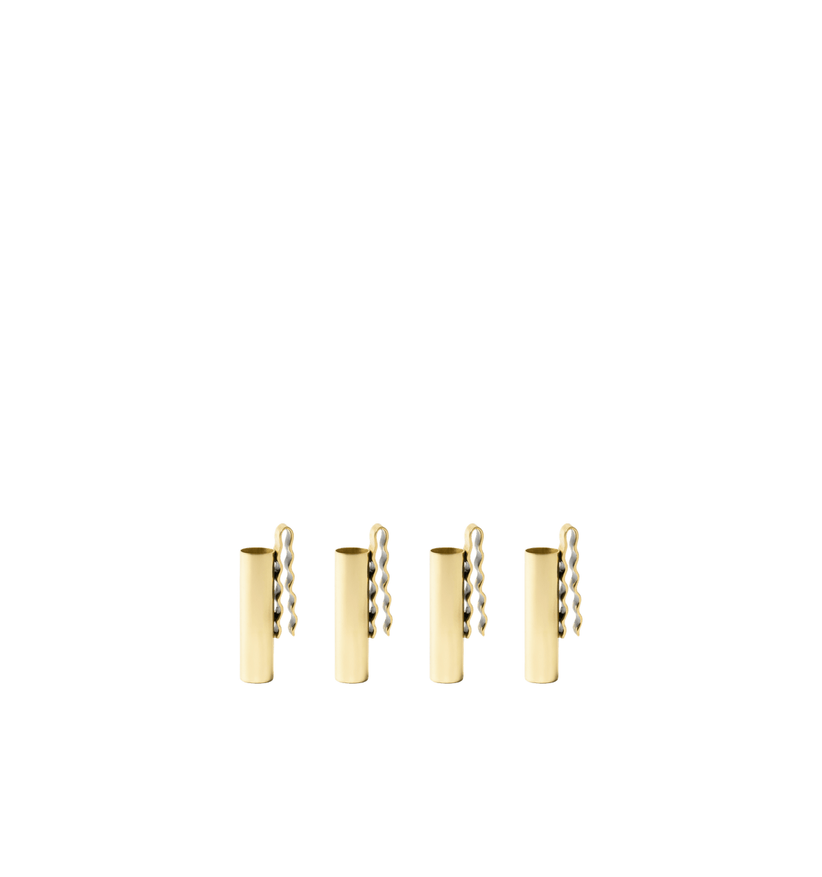 Clips til mini stagelys – Messing, 4 stk.