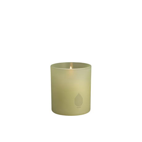 Uyuni LED lys i glas, Light green leaf, 9,2 x 10,2 cm