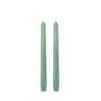Uyuni LED Kronelys, Dusty Green, 25 cm (Smooth, 2 stk.)