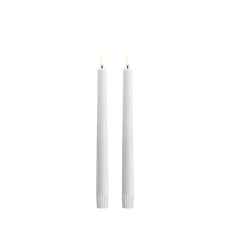 Uyuni LED Kronelys, Nordic White, 25 cm (Smooth, 2 stk.)