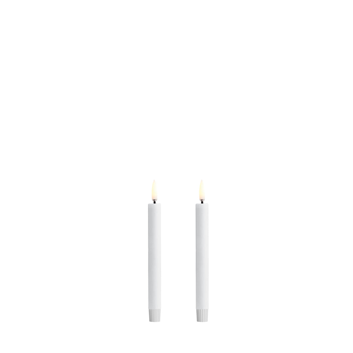 LED mini lys, Nordic White Waxed, 1,3×13,8 cm (2-pak)