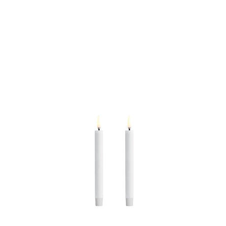 LED mini lys, Nordic White Waxed, 1,3×13,8 cm (2-pak)