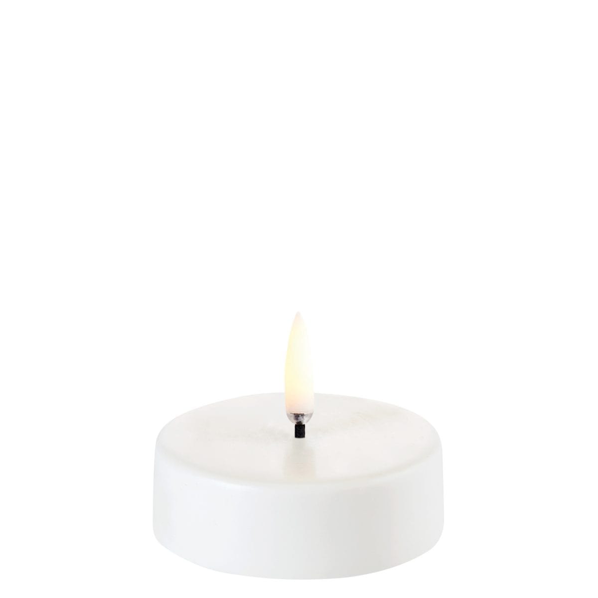 Uyuni LED Fyrfadslys, Nordic White, 6 cm (Smooth)