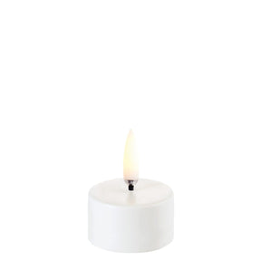 Uyuni LED Fyrfadslys, Nordic White, 4 cm (Smooth)