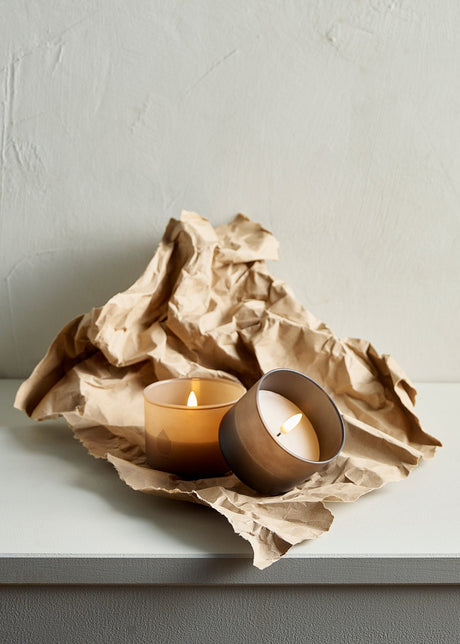 Uyuni LED lys i glas, Beige, 8,2 x 6 cm