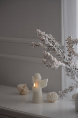 LED engel-lys stor, Vanilla, 14 x 19 cm
