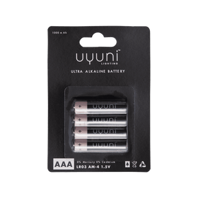 Uyuni Batteri AAA, 1,5V, 4 stk.