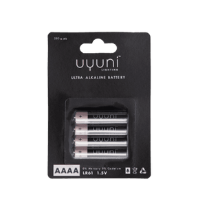 Uyuni AAAA batterier 1,5 V alkaline – 4 stk. til LED lys