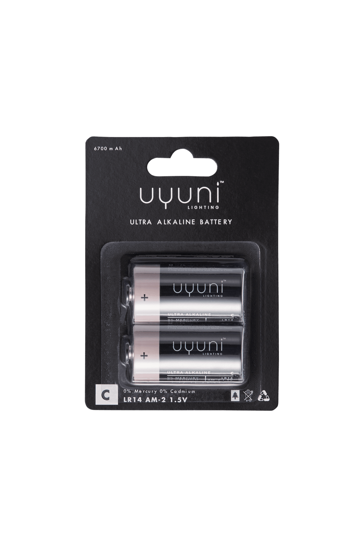 Uyuni Batteri C, 1,5V, 2 stk.