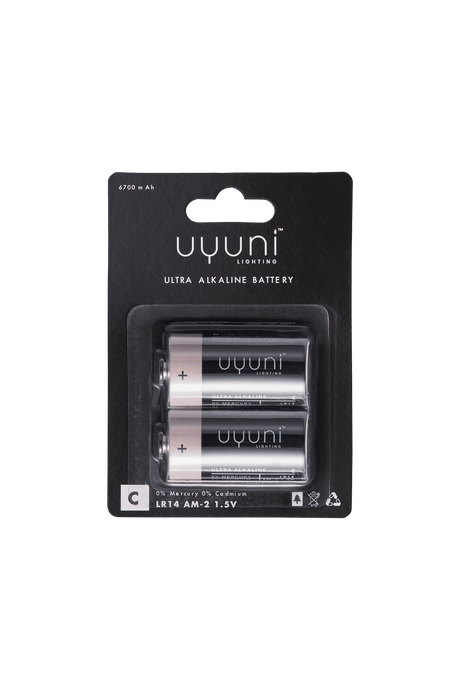 Uyuni Batteri C, 1,5V, 2 stk.