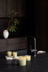 Uyuni LED lys i glas, Sandstone, 9,2 x 10,2 cm
